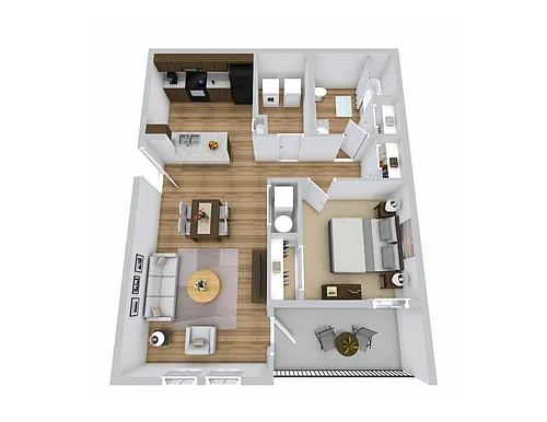 Floor plan 1 Bedroom