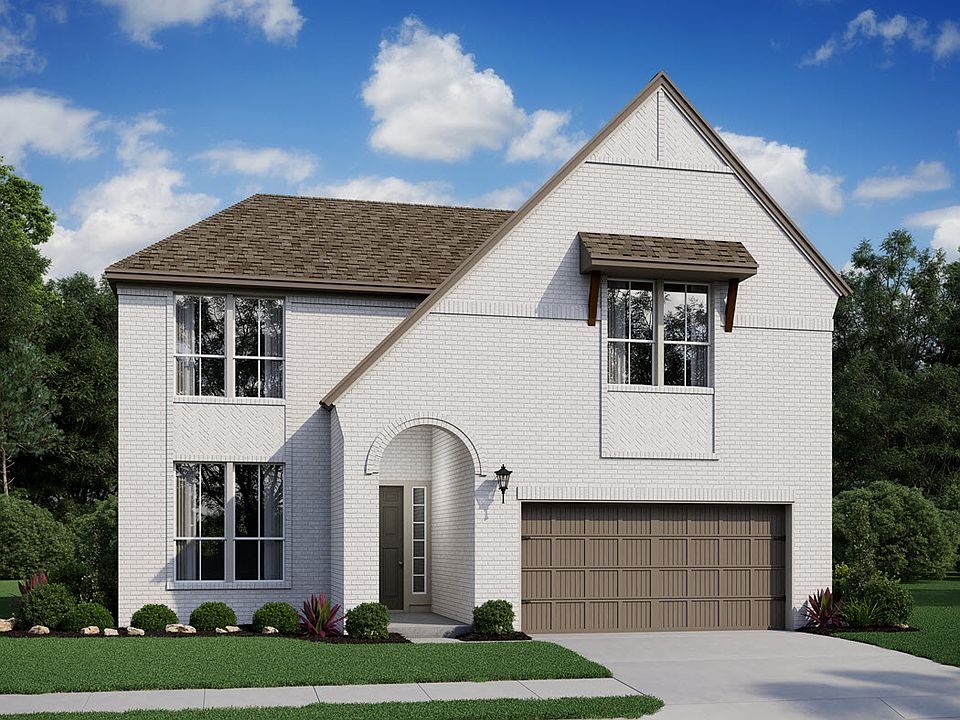 Redbud Elevation D Painted Brick