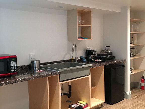 Kitchen contains full size refrigerator - just haven't updat