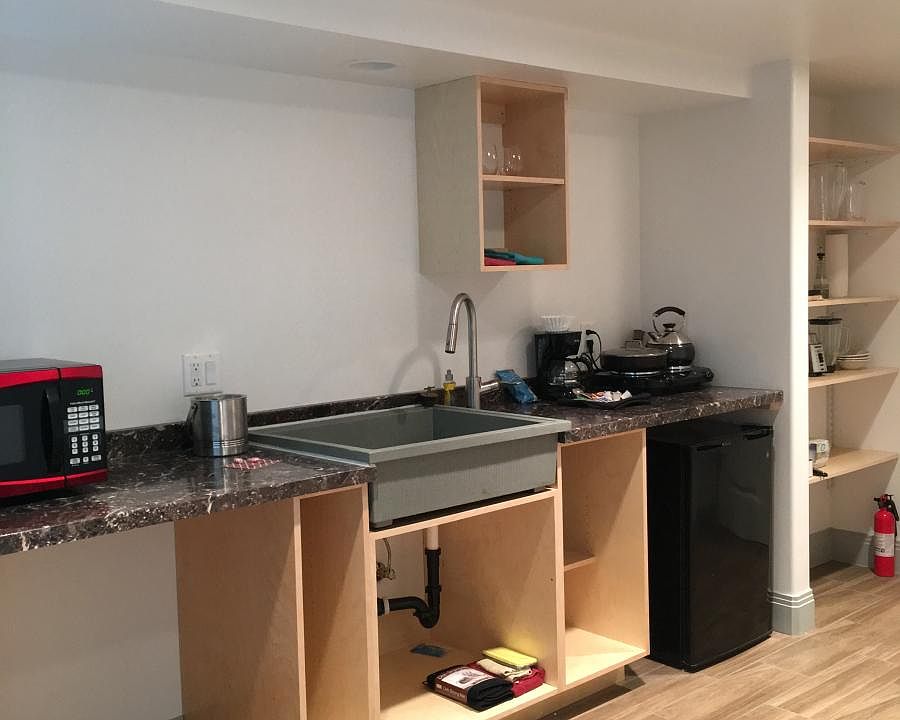 Kitchen contains full size refrigerator - just haven't updat
