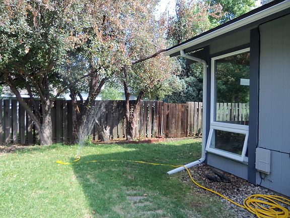 fully fenced yard