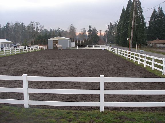 Arena and barn (facing west)