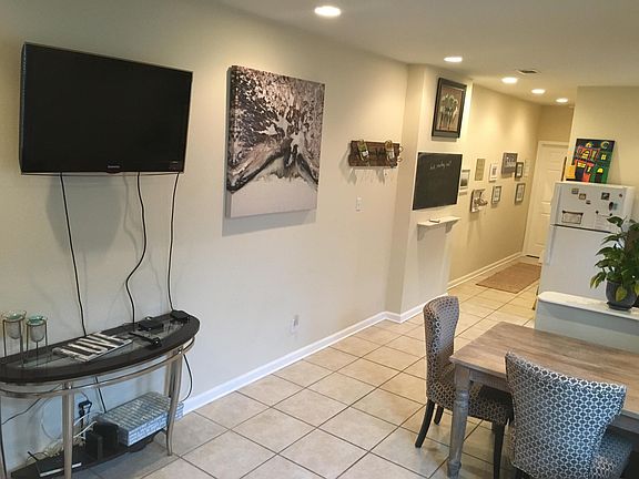 TV table, dining table, and chair available to keep