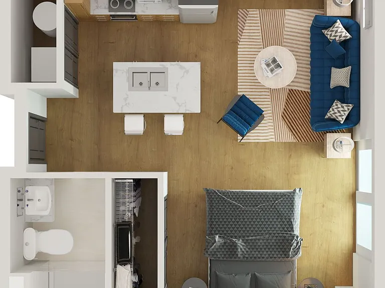 6 floor plan Overlook at RiverPlace