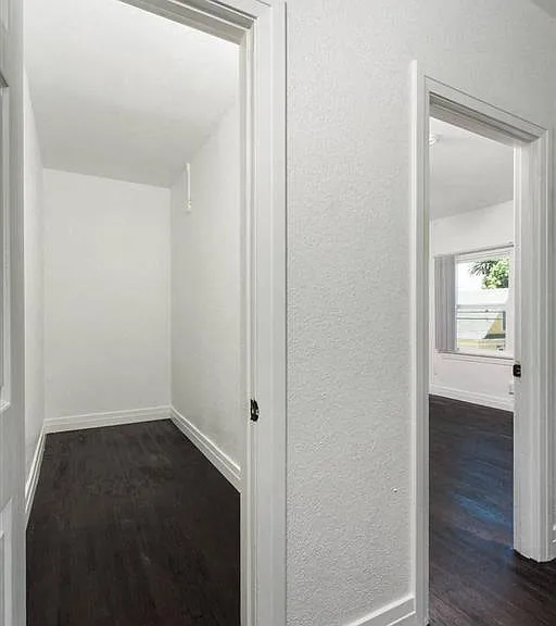 Closet bedroom view from living space