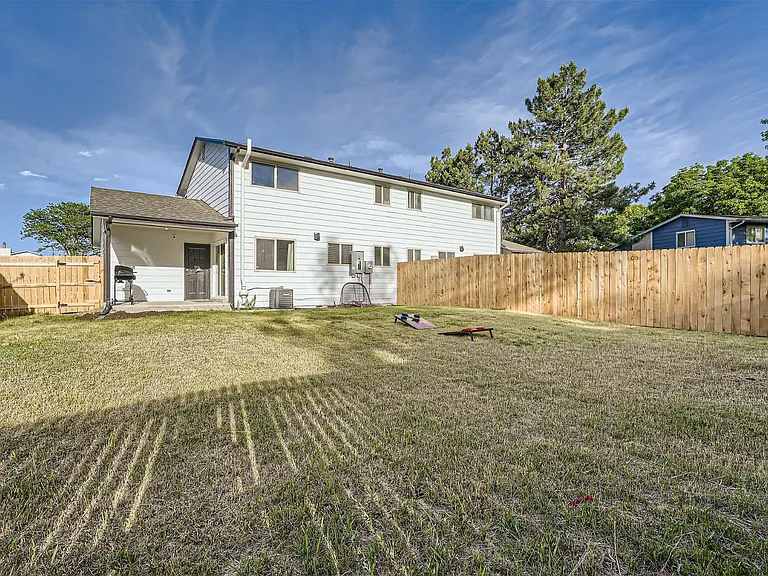 Oversized backyard