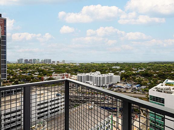 Private balcony with city views
