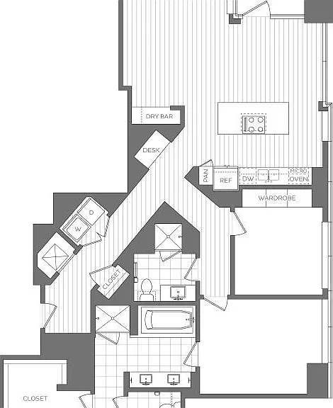 R - 2 Bedroom / 2 Bath R - 2 Bedroom / 2 Bath