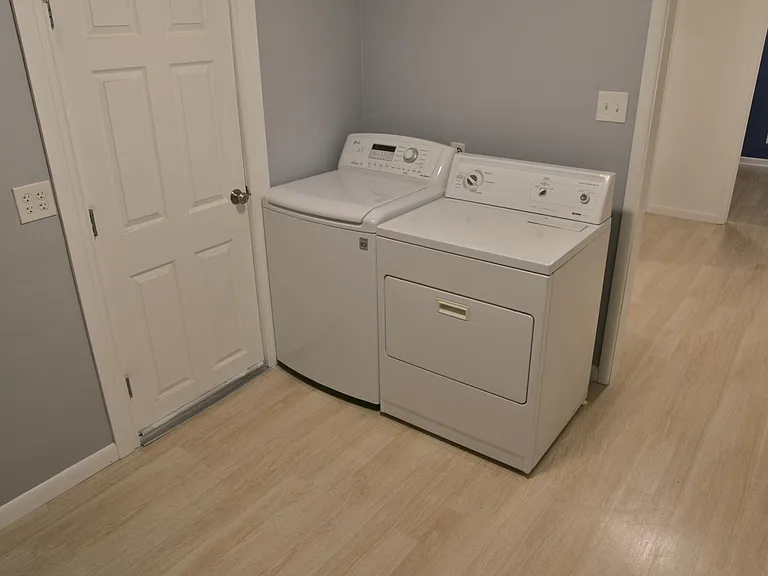 Laundry and garage door