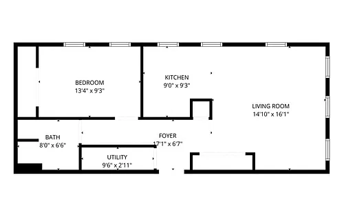 Floor plan 1 Bedroom - Option 1