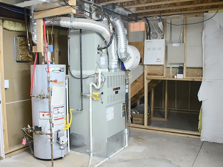 Utility room in basement