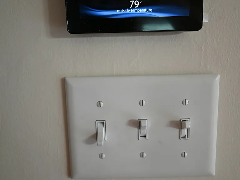 HVAC touch control