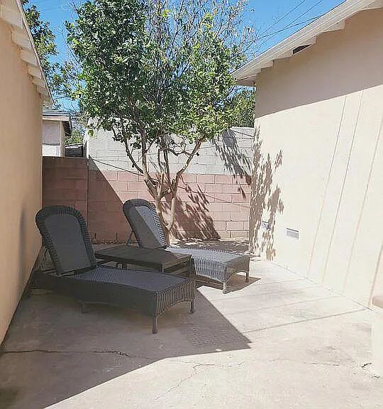 Patio area day time
