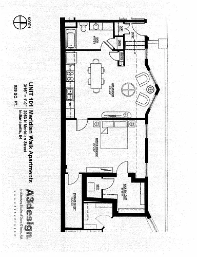 Floor plan Meridian Walk Apartments