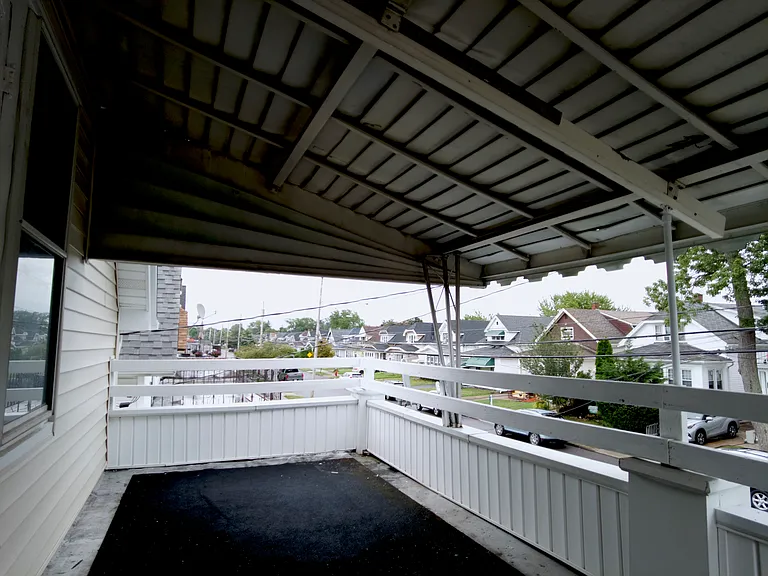 View from the covered porch/patio looking east.