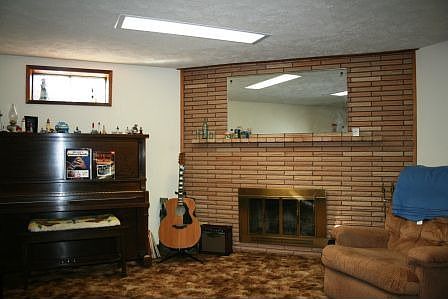 Family Room in Basement