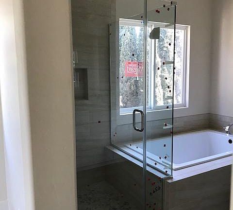 Master Bath Shower and HUGE soaking tub