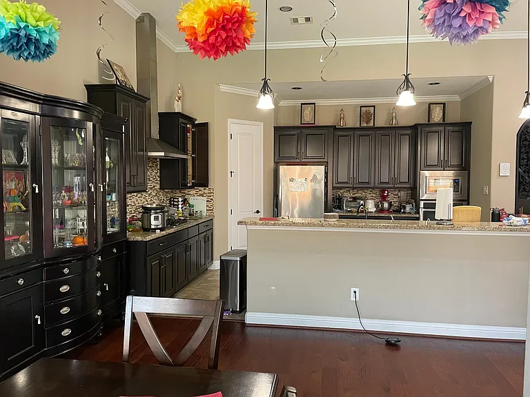 Kitchen view from dining