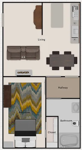 Floor plan 1 Bedroom