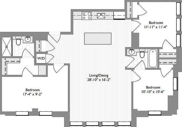 3 Bed, 2 Bath