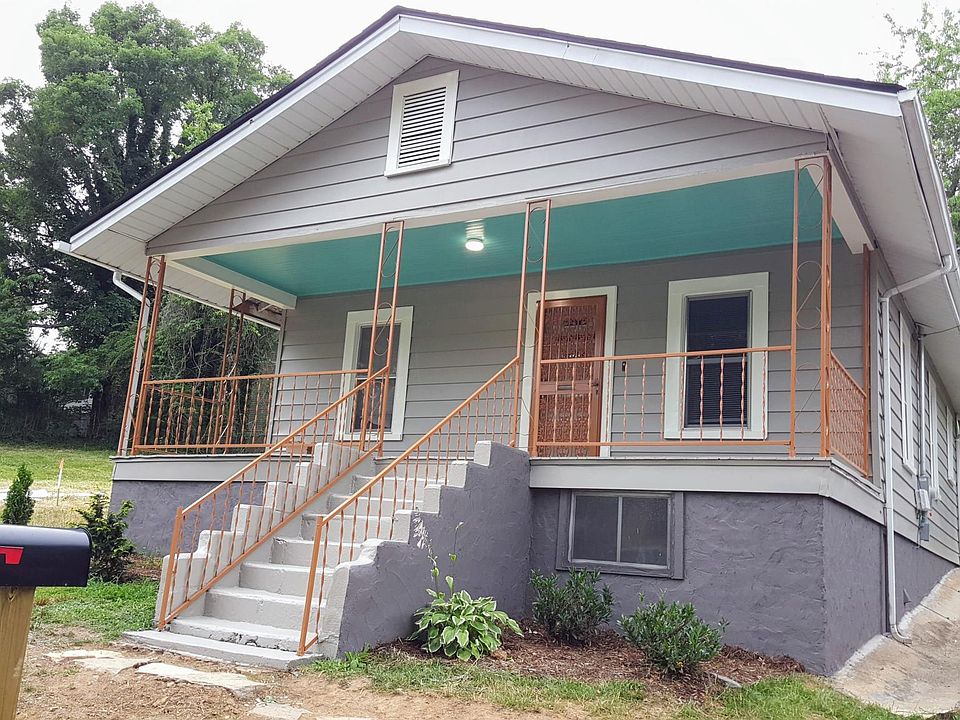 Cute West Asheville house with covered front porch.