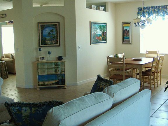 View from Living Room looking to Dining Room and Den