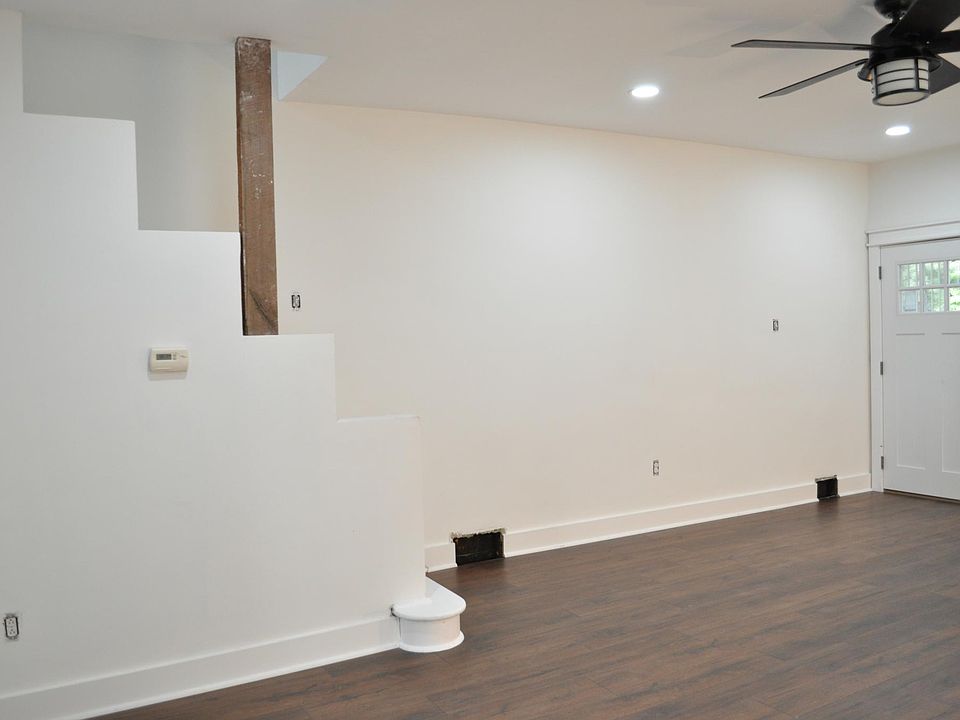 Front door and living area