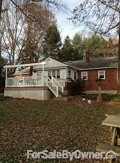 Rear of house
						:
						Trex deck off of rear