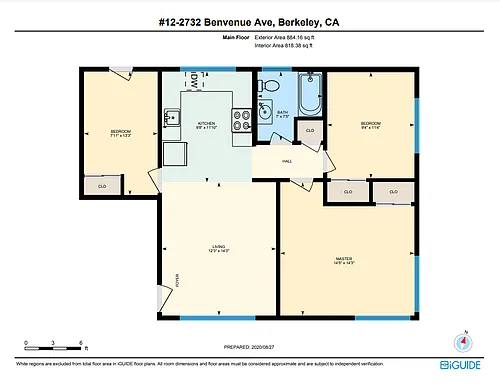 Floor plan 3 Bedrooms, 1 Bathroom