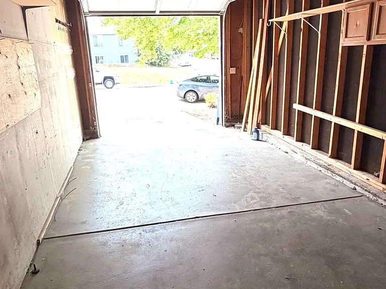 Inside the garage