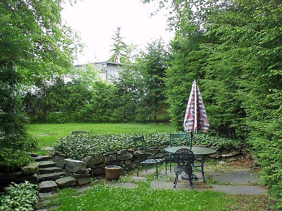 Back yard with patio