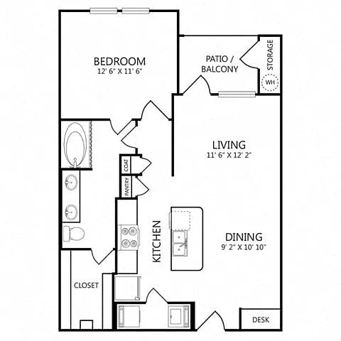 Floor plan 1X1 A3