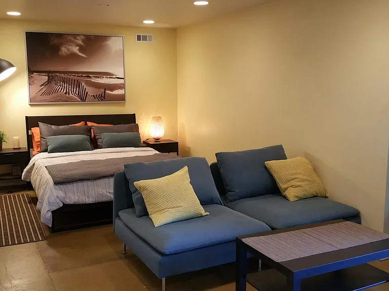 Bed and lamp are available, the remaining items have been replaced.