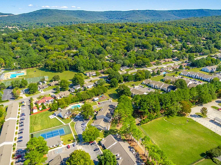 Aerial View of Hawthorne at Lily Flagg in Huntsville, AL