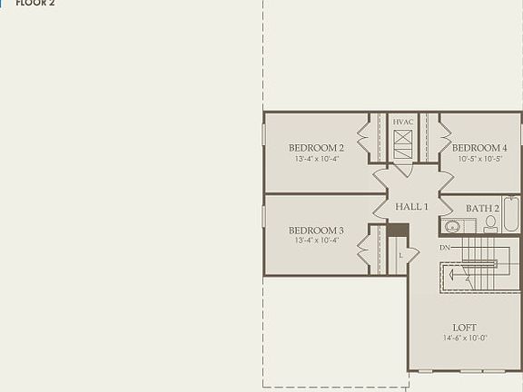Dinero Floor Plan, Quick Move-In Home, Floor 2