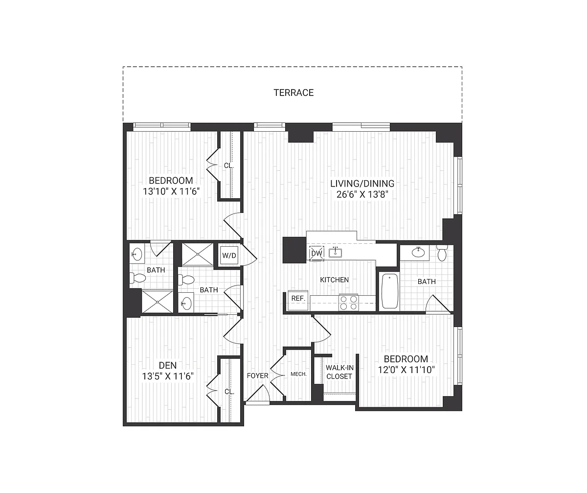 Floor plan B10 den