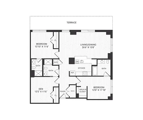 Floor plan B10 den