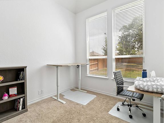 Bonus office space with 2 door enclosure