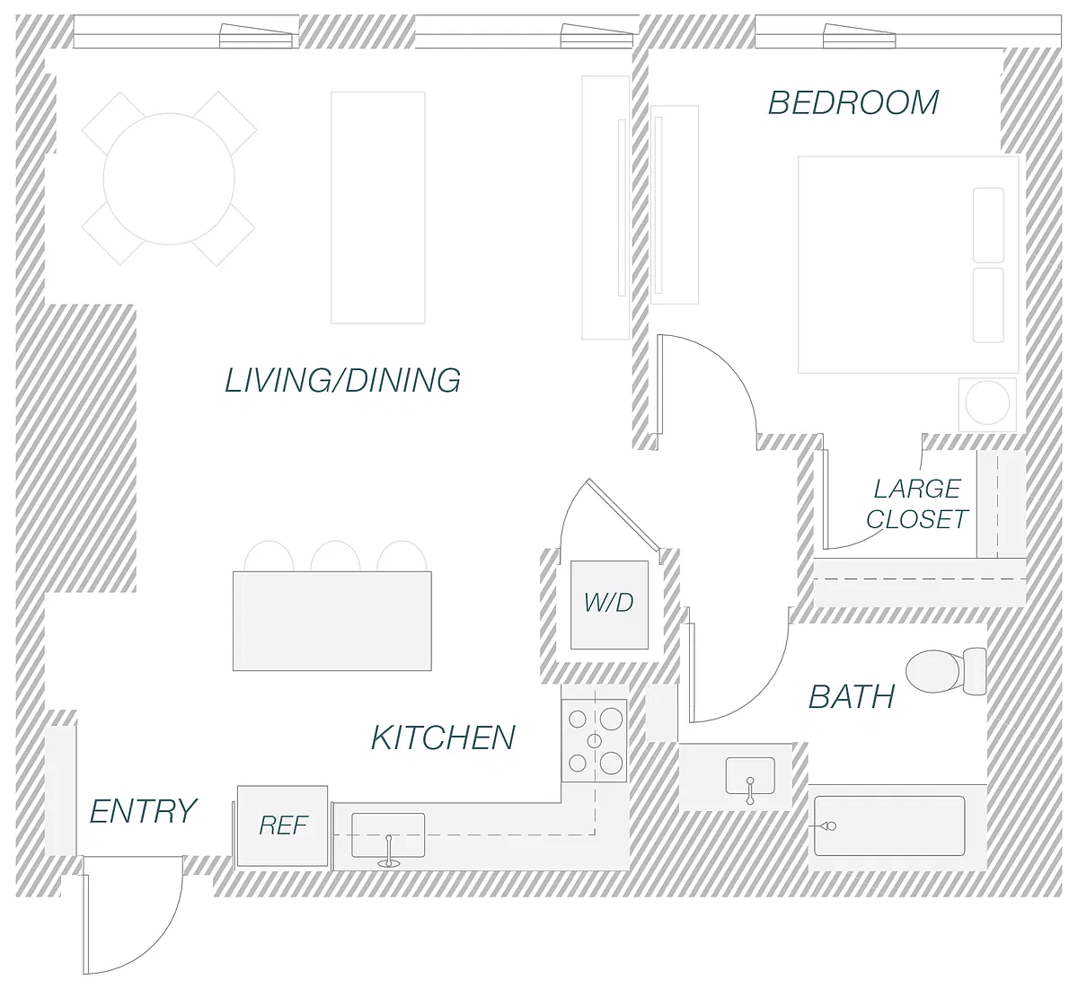 Floor plan 1-13C