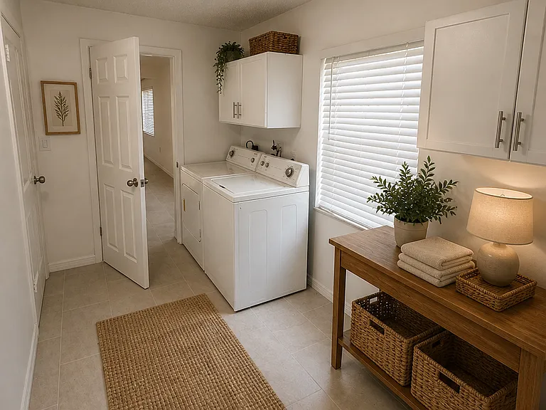 Laundry Room 2nd view staged