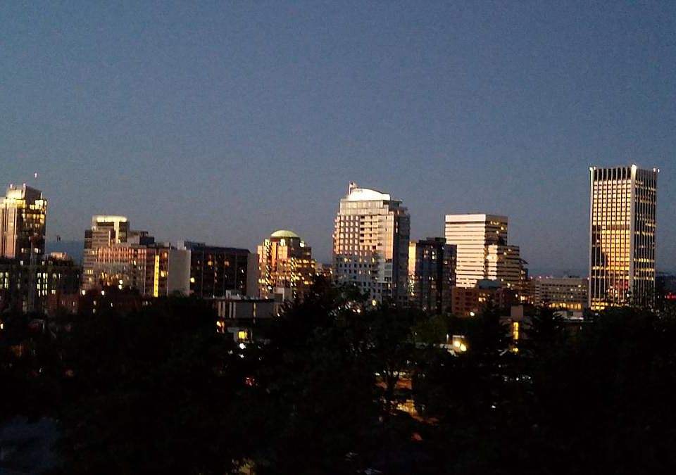 Evenig View of Portland
