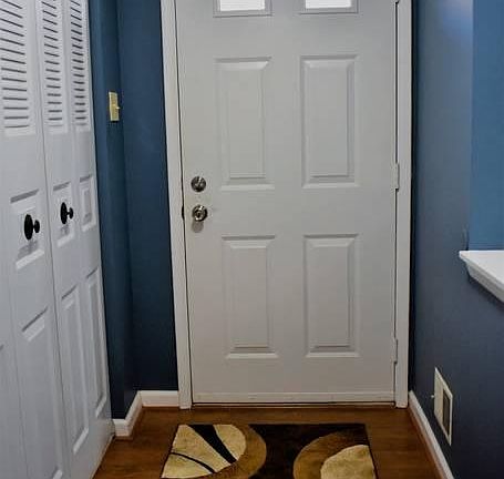 Front entry way with large closet