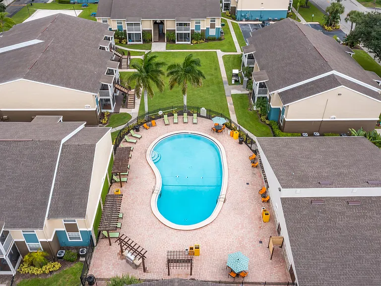 Aerial Pool Deck View