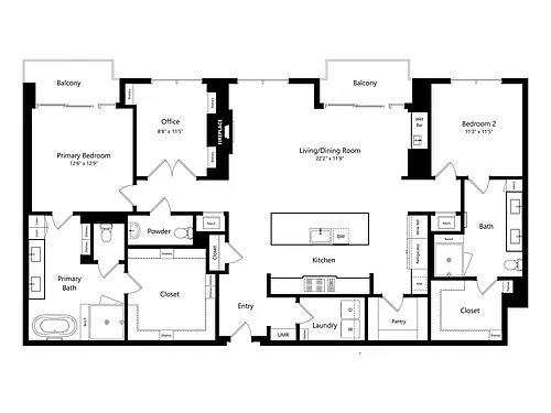 Floor plan PH6