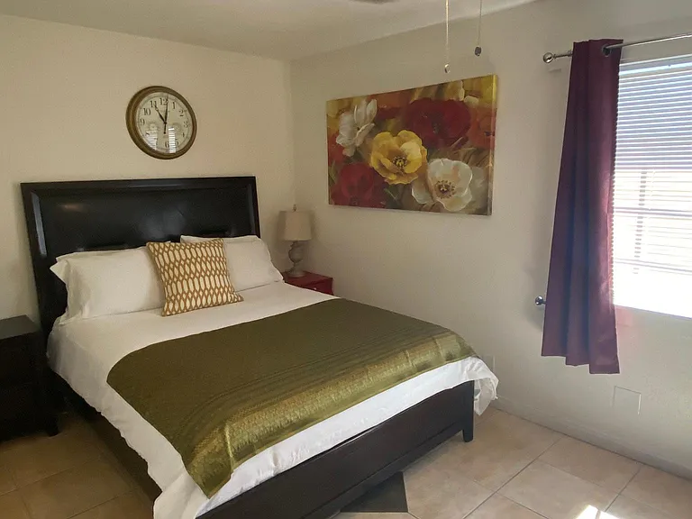 Bedroom with Ceiling Fan.