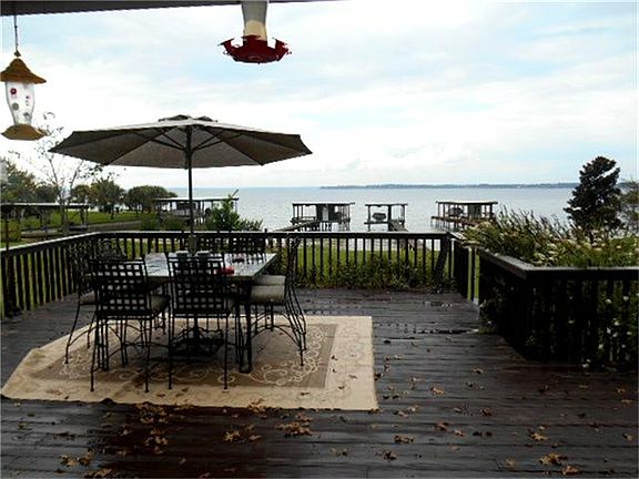 Large deck across back of home.