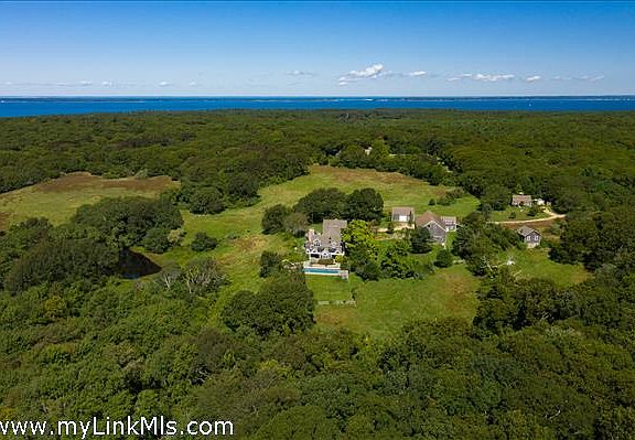looking over the farm to the Vineyard Sound