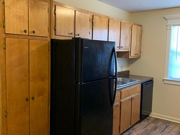 New, Black Frigidaire kitchen appliances included: Refrigerator, oven, dishwasher
