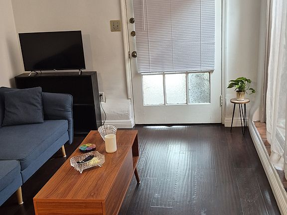 Hardwood floor in a living room