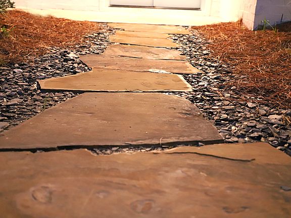 Pathways from driveway to home